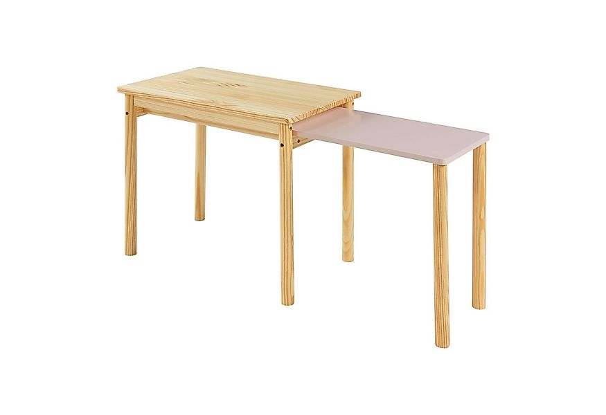 en.casa Kindertisch, »Skellefteå« ausziehbar 60x38x52 cm Kiefernholz+MDF Na günstig online kaufen