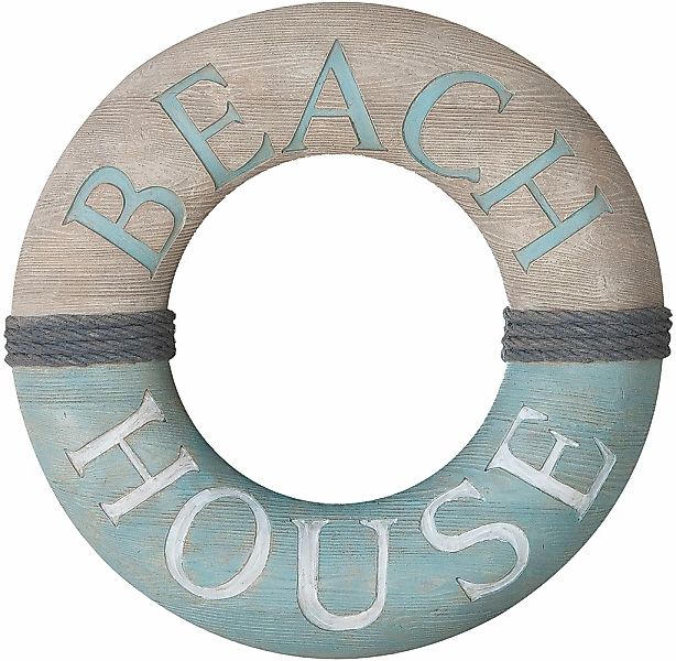 GILDE Wandspiegel "Spiegel rund Beach house grau H. 45 cm", (1 St.) günstig online kaufen