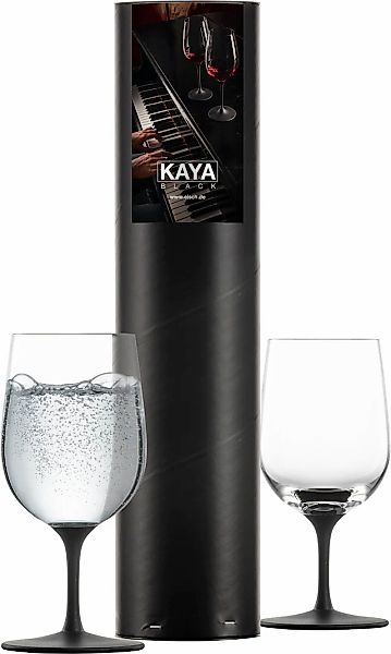 Eisch Germany Gläser-Set »KAYA BLACK«, (Set, 2 tlg., 2 Mineralwassergläser günstig online kaufen
