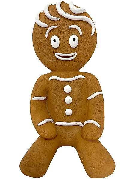 Figurendiscounter Weihnachtsfigur Dekofigur Lebkuchenmann sitzend 24 x 13 x günstig online kaufen