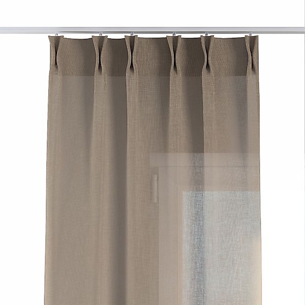Vorhang mit flämischen 2-er Falten, beige, Sensual Premium (144-40) günstig online kaufen