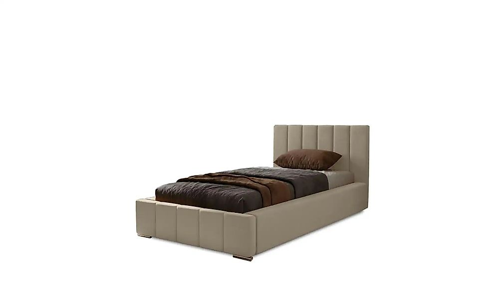 Polsterbett mit Stauraum  Nelia ¦ braun ¦ Maße (cm): B: 95 H: 100 Betten > günstig online kaufen