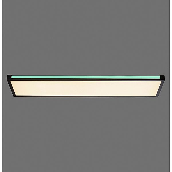 Just Light. LED-Deckenleuchte Mario Schwarz 100 x 25 cm günstig online kaufen