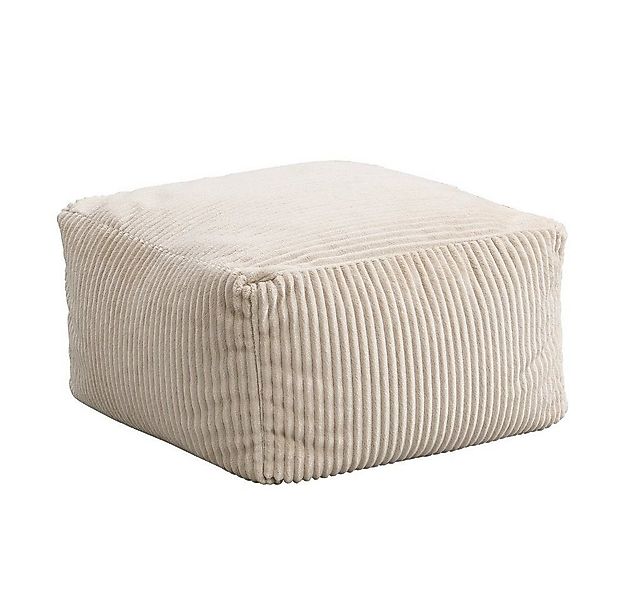 HOME DELUXE Hocker Sitzsack Hocker COZY - 44 x 44 x 25 cm, Cord Hocker, Pol günstig online kaufen