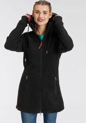 KangaROOS Fleecejacke figurbetonter Schnitt, mit Kapuze, günstig online kaufen