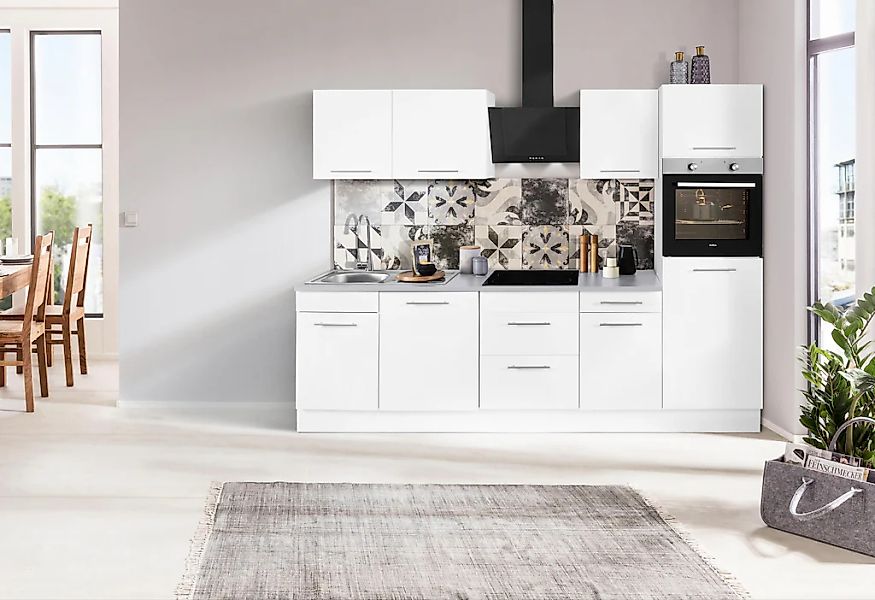 wiho Küchen Küchenzeile »Ela«, Breite 280 cm, Soft-Close-Funktion, höhenver günstig online kaufen