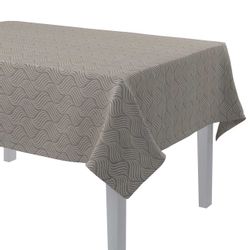 Rechteckige Tischdecke, grau-beige, Imperia Premium (144-09) günstig online kaufen