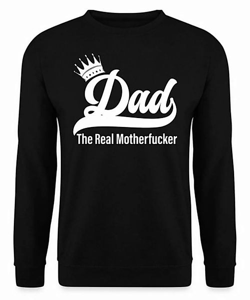 Quattro Formatee Sweatshirt Dad The Real Motherfucker - Papa Vatertag Vater günstig online kaufen