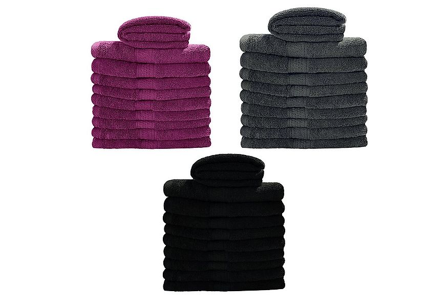 Myooka Badetuch Badetuch Duschtücher Handtücher Set 500g/m² 50x100cm oder 7 günstig online kaufen