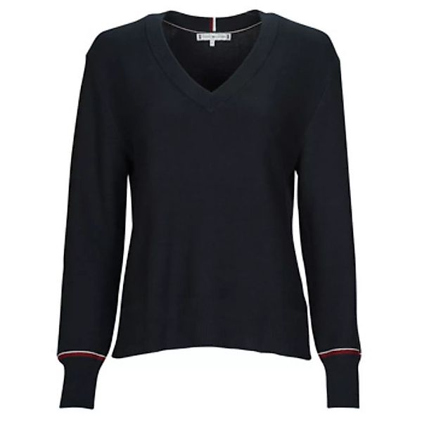 Tommy Hilfiger  Sweatshirt GLOBAL STP V-NK SWEATER günstig online kaufen