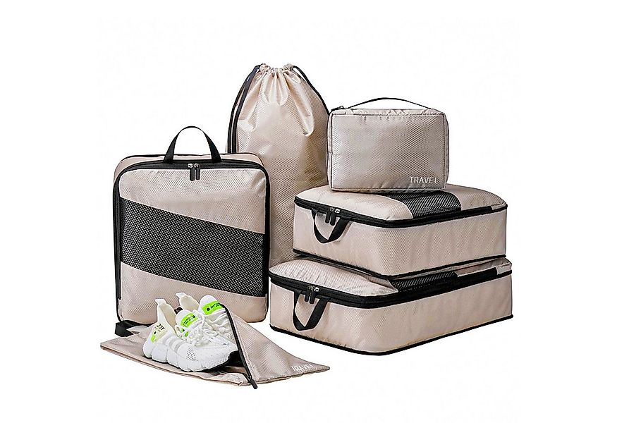 CALIYO Kofferorganizer Compression Packing Cubes Set für mehr Platz im Koff günstig online kaufen