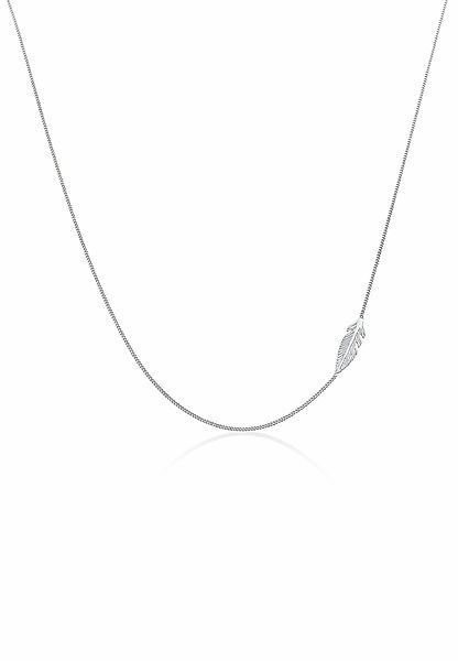 Elli Kette mit Anhänger Feder Boho günstig online kaufen