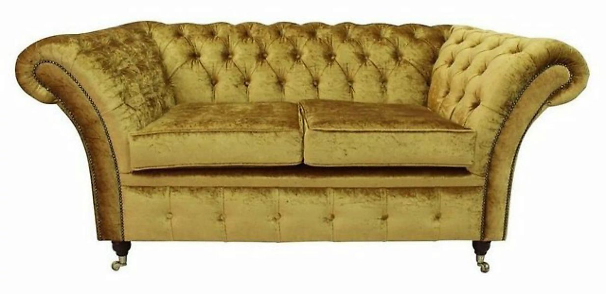 JVmoebel 2-Sitzer Chesterfield Design Luxus Polster Sofa Couch Sitz Textil günstig online kaufen