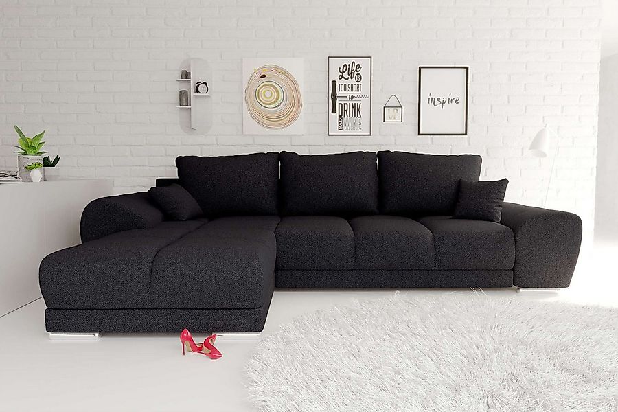 99rooms Ecksofa Antalya, Sofa L-Form, Eckcouch, mit abnehmbaren Kissen, Sch günstig online kaufen