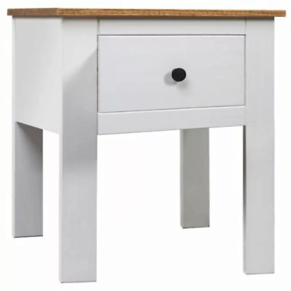vidaXL Nachttisch Weiß 46x40x57 cm Kiefernholz Panama Nachttisch weiß günstig online kaufen