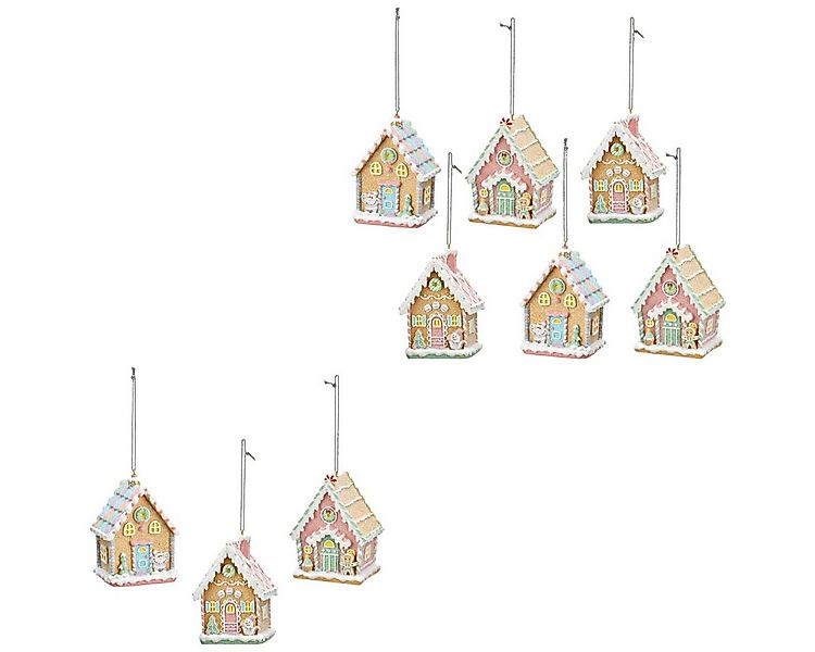 matches21 HOME & HOBBY Dekohänger Süße Lebkuchenhaus Dekohänger 3er-Set 10 günstig online kaufen