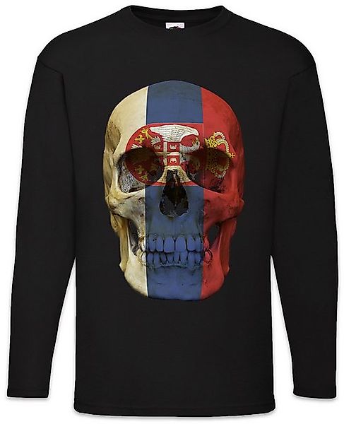 Urban Backwoods Langarmshirt Classic Serbia Skull Flag Langarm T-Shirt Tote günstig online kaufen