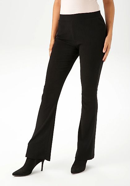 Aniston CASUAL Schlaghose, aus weichem, strukturierten Jersey - NEUE KOLLEK günstig online kaufen