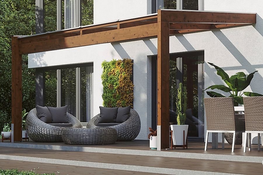 Skanholz Terrassendach "Novara", BxT: 450x259 cm günstig online kaufen