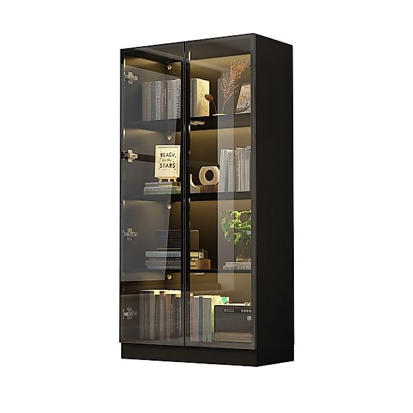 FUFU&GAGA Glasvitrine Vitrinenschrank mit Glastüren und günstig online kaufen