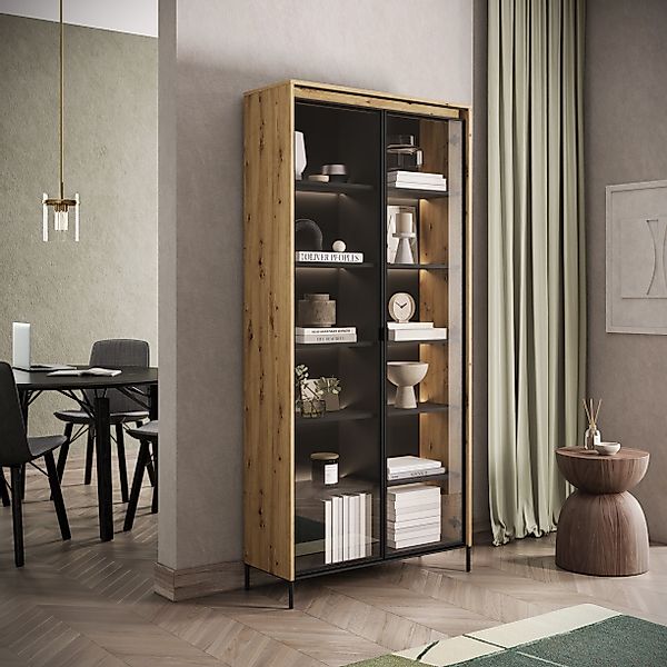 Compleo Vitrine Vitrinenschränke FLORE (mit 2Türen) günstig online kaufen