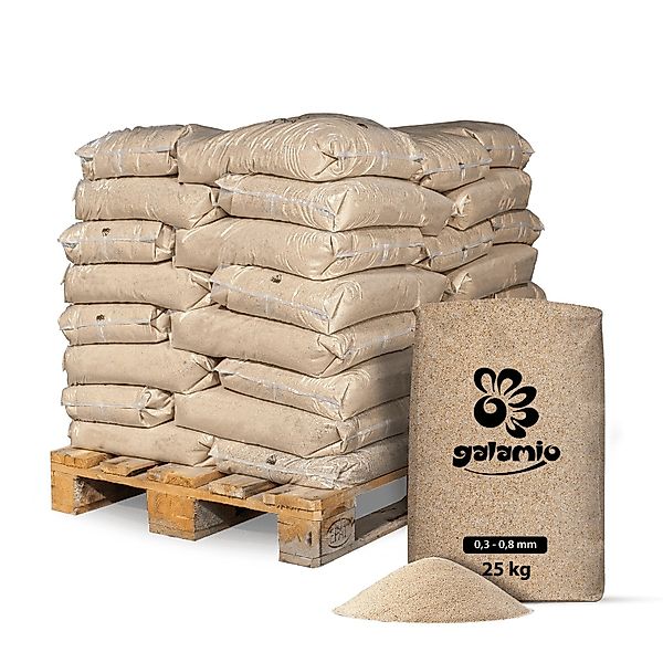 GALAMIO Quarzsand 0,3 - 0,8 mm (Palette, 40-St) günstig online kaufen
