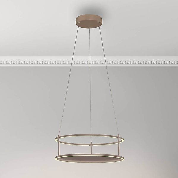 Paul Neuhaus LED-Hängelampe Contura, sandfarben, Ø 50 cm günstig online kaufen