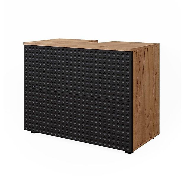 Vicco Waschbeckenunterschrank Irma, Goldkraft Eiche/Anthrazit, 80 cm mit 2 günstig online kaufen