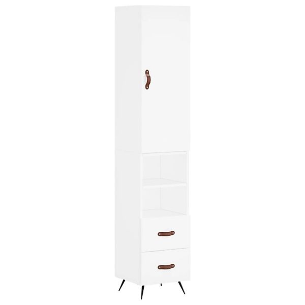vidaXL Highboard Weiß 34,5x34x180 cm Holzwerkstoff 3198889 günstig online kaufen