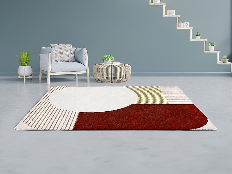 Designer-Hochflorteppich - 160 x 230 cm - Mehrfarbig - IMPERIA günstig online kaufen