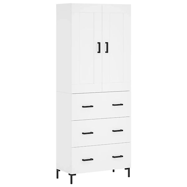 vidaXL Highboard Weiß 69,5x34x180 cm Holzwerkstoff 3199745 günstig online kaufen