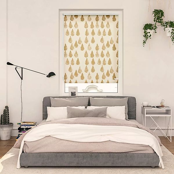 Verdunkelungsrollo Golden Drops gold B/L: ca. 120x150 cm günstig online kaufen