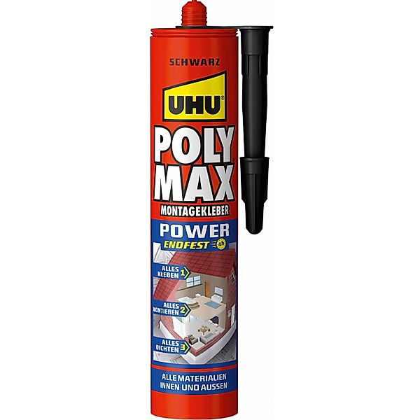 UHU Poly Max Montagekleber Power Schwarz 425 g günstig online kaufen