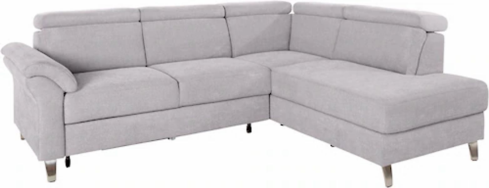 sit&more Ecksofa »Arngast L-Form« inklusive Kopfteilverstellung und Federke günstig online kaufen