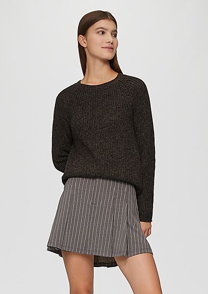 QS Longpullover Strickpullover Melierter Strickpullover mit günstig online kaufen