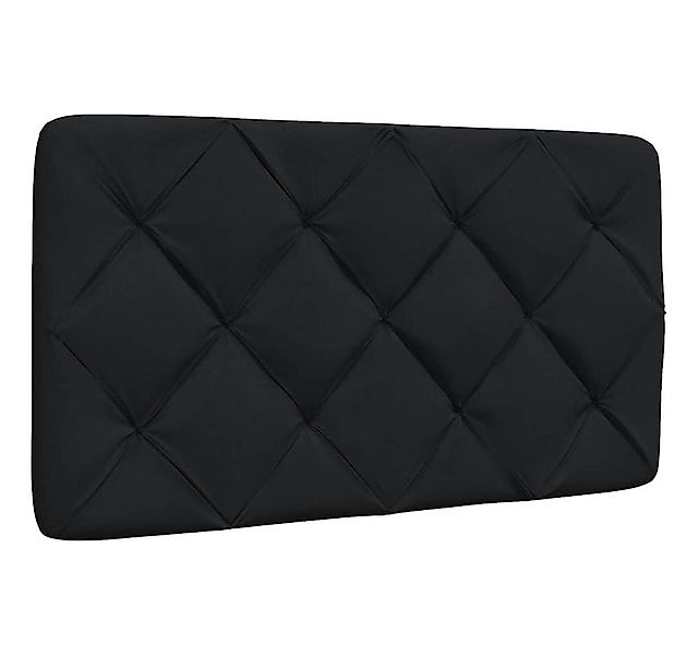 vidaXL Bett Kopfteil-Kissen Schwarz 90 cm Stoff (1-tlg) günstig online kaufen