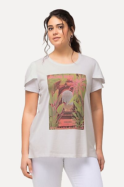 Ulla Popken T-Shirt T-Shirt bedruckt A-Linie günstig online kaufen