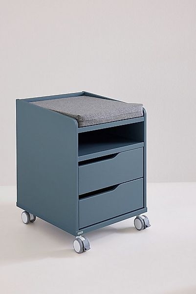 PAIDI Container Diego Rollcontainer mit zwei Schubladen und Ablage als Sitz günstig online kaufen