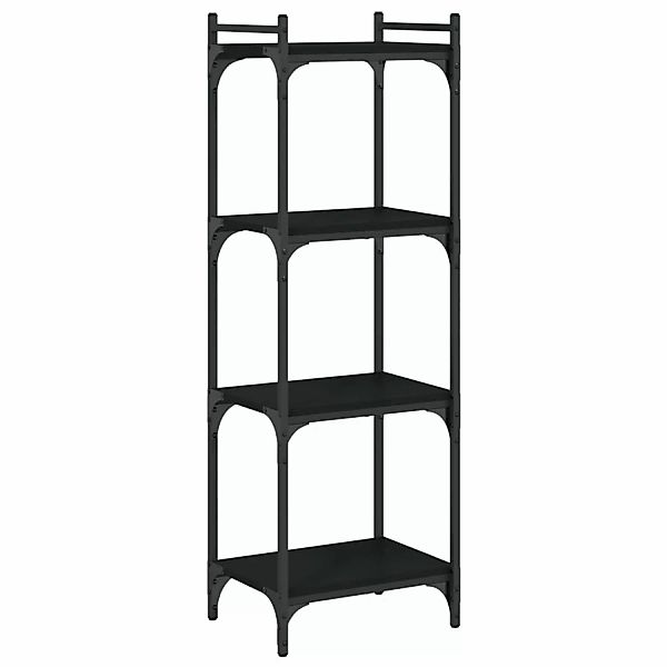 VidaXL Bücherregal 4 Böden Schwarz 40x30x120 cm Holzwerkstoff günstig online kaufen