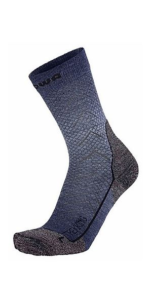 Lowa Wandersocken Crew Trekking (Merinowolle, Wabenstruktur) blau - 1 Paar günstig online kaufen