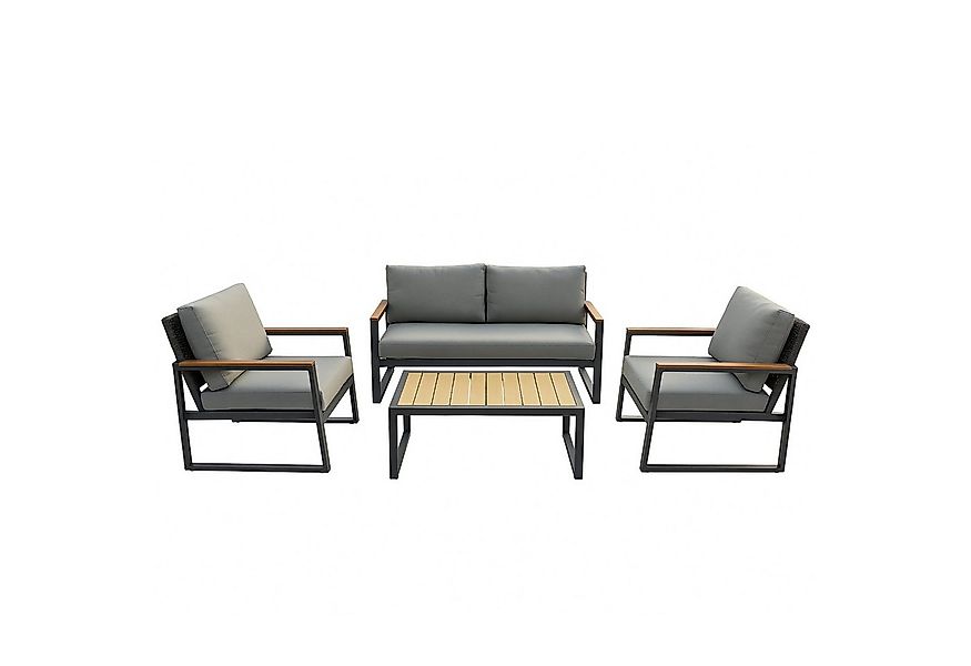 osoltus Gartenlounge-Set Gartenmöbel Lounge Outdoor Lounge Sitzgruppe Set 4 günstig online kaufen