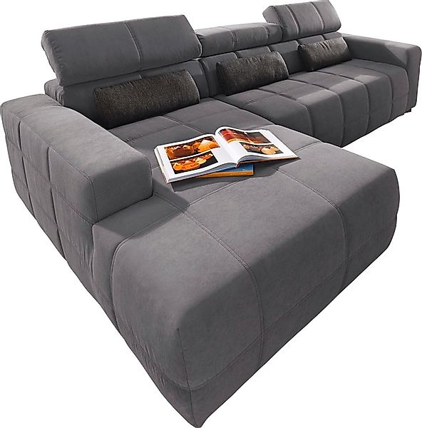 DOMO collection Ecksofa "Brandon B/T: 289/177 cm, belastbar bis 140kg/ Sitz günstig online kaufen