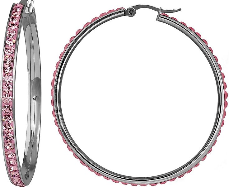 Amello Paar Creolen Amello Ohrringe Edelstahl Creolen 50mm (Creolen), Damen günstig online kaufen