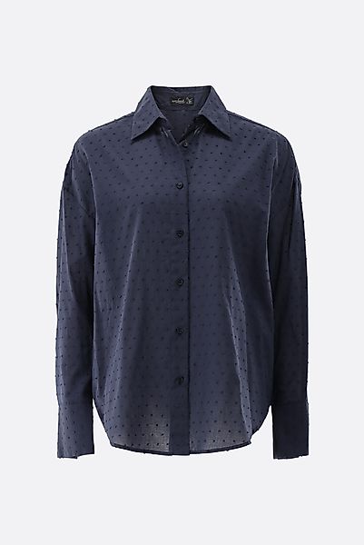 Hemdbluse mit überschnittenen Schultern günstig online kaufen