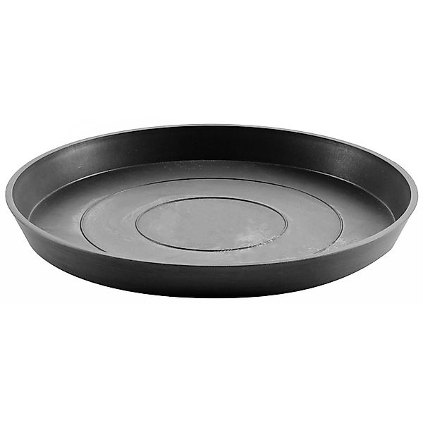 ECOPOTS Blumentopfuntersetzer ROUND SAUCER Dark Grey, BxTxH: 44,5x44,5x3,5 günstig online kaufen