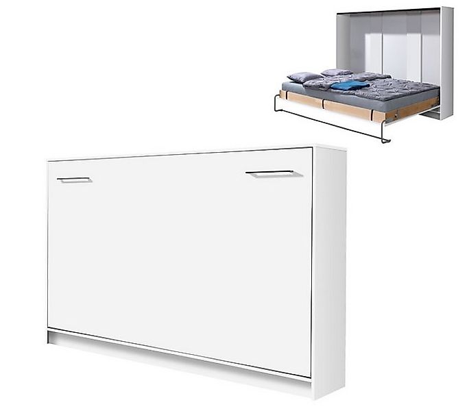 QMM TraumMöbel Schrankbett Wandbett HB90x200 (Einzelnes Möbelstück) horizon günstig online kaufen