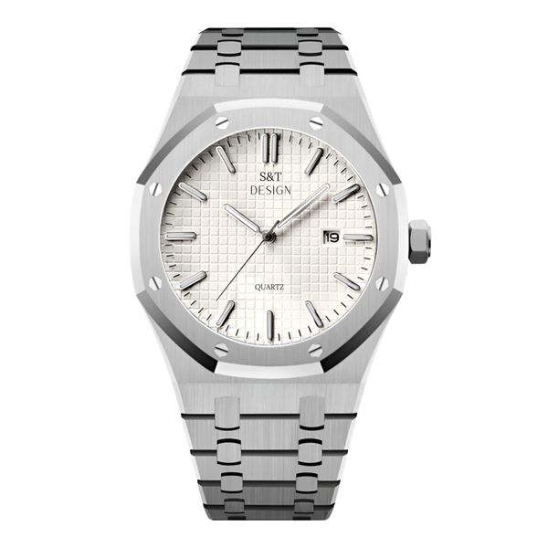 S&T Design Quarzuhr Herrenuhr Armbanduhr Edelstahl günstig online kaufen