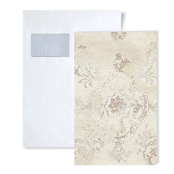 PROFHOME 1 MUSTERSTÜCK S-387071-GU DIN A4 MUSTER der Shabby Chic Tapete günstig online kaufen