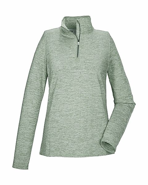 Killtec Langarmshirt "KSW 121 WMN FLX SHRT" Melange Funktionsshirt mit Steh günstig online kaufen