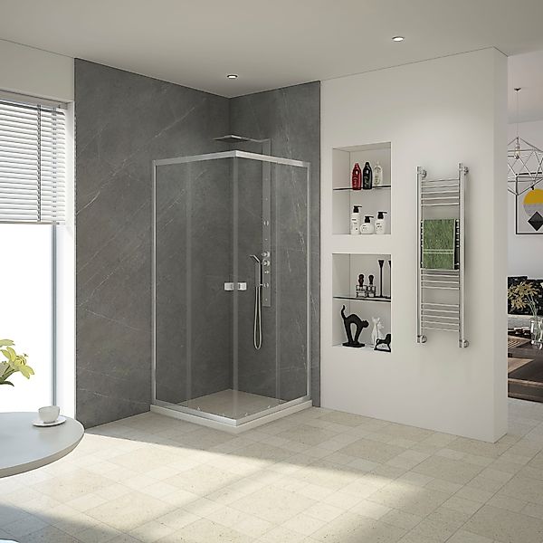 Marwell Eckdusche Glasdusche Flexi 90x90x190 cm, günstig online kaufen